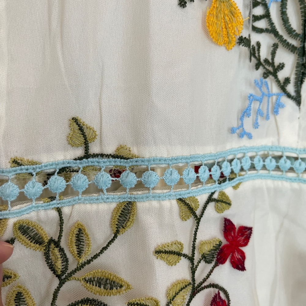 Glory Connection Midi Dress Womens XXL Floral Embroidered - Picture 6 of 16